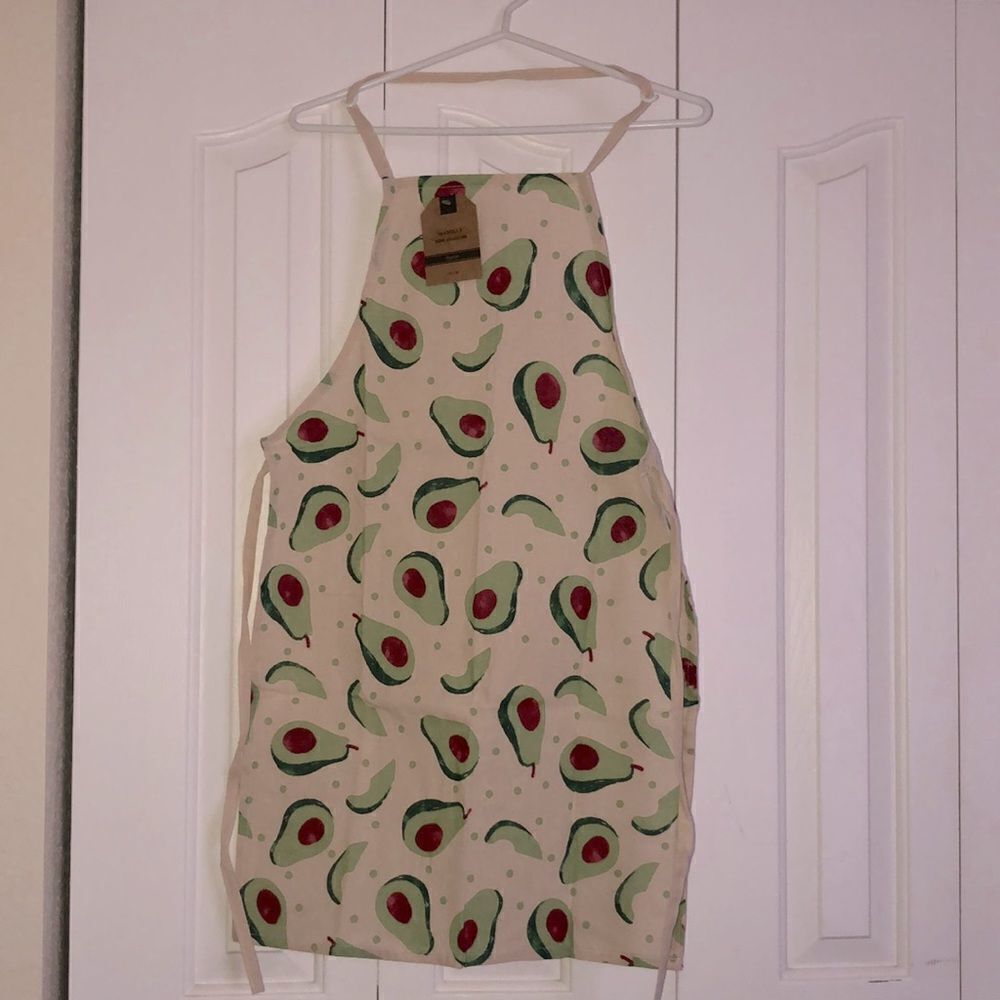 Mabelle Home Collection Avocado Print Cotton Apron